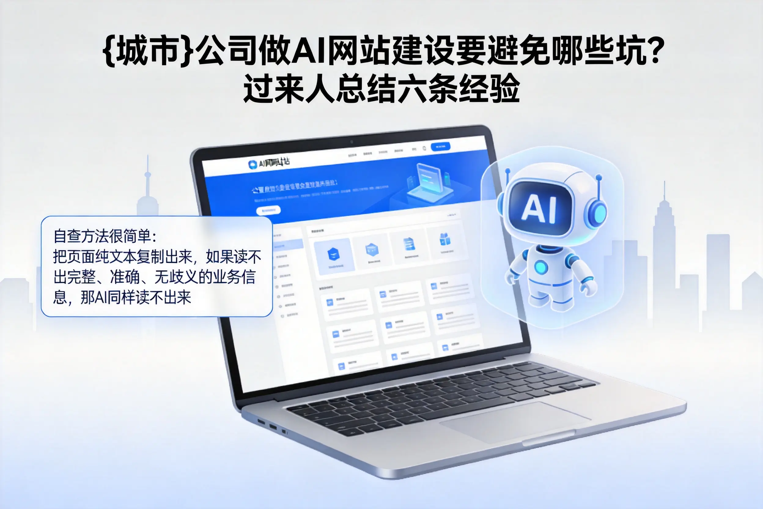 平顶山公司做AI网站建设要避免哪些坑？过来人总结六条经验