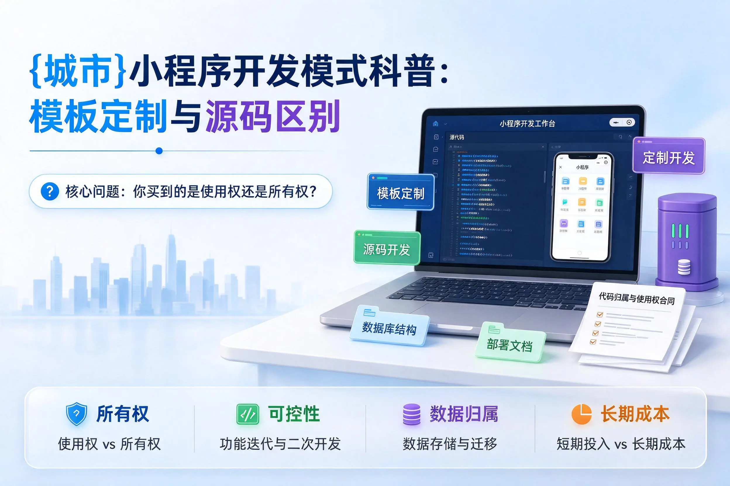 平顶山小程序开发模式科普:模板定制与源码区别