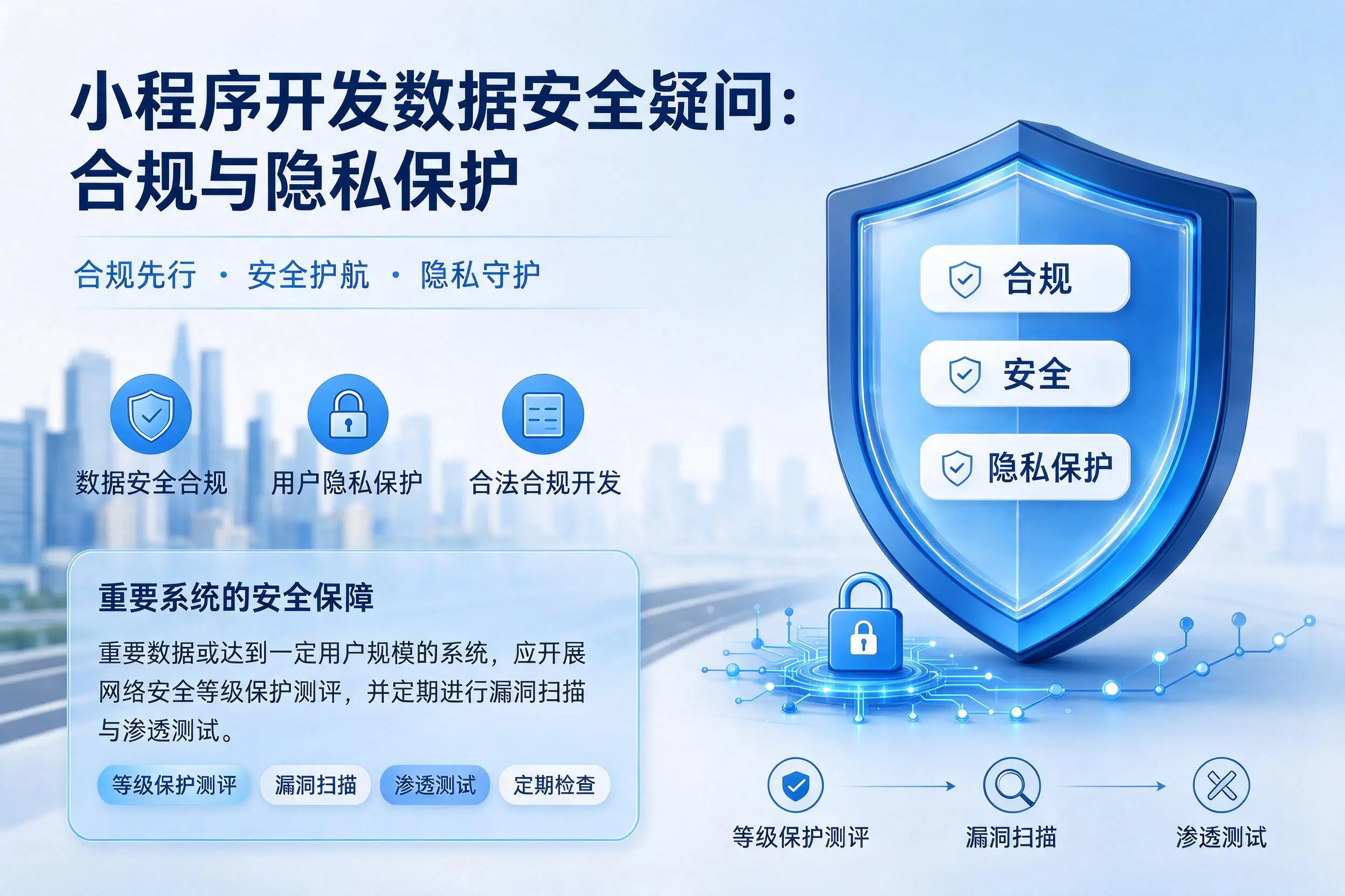 平顶山小程序开发数据安全疑问:合规与隐私保护
