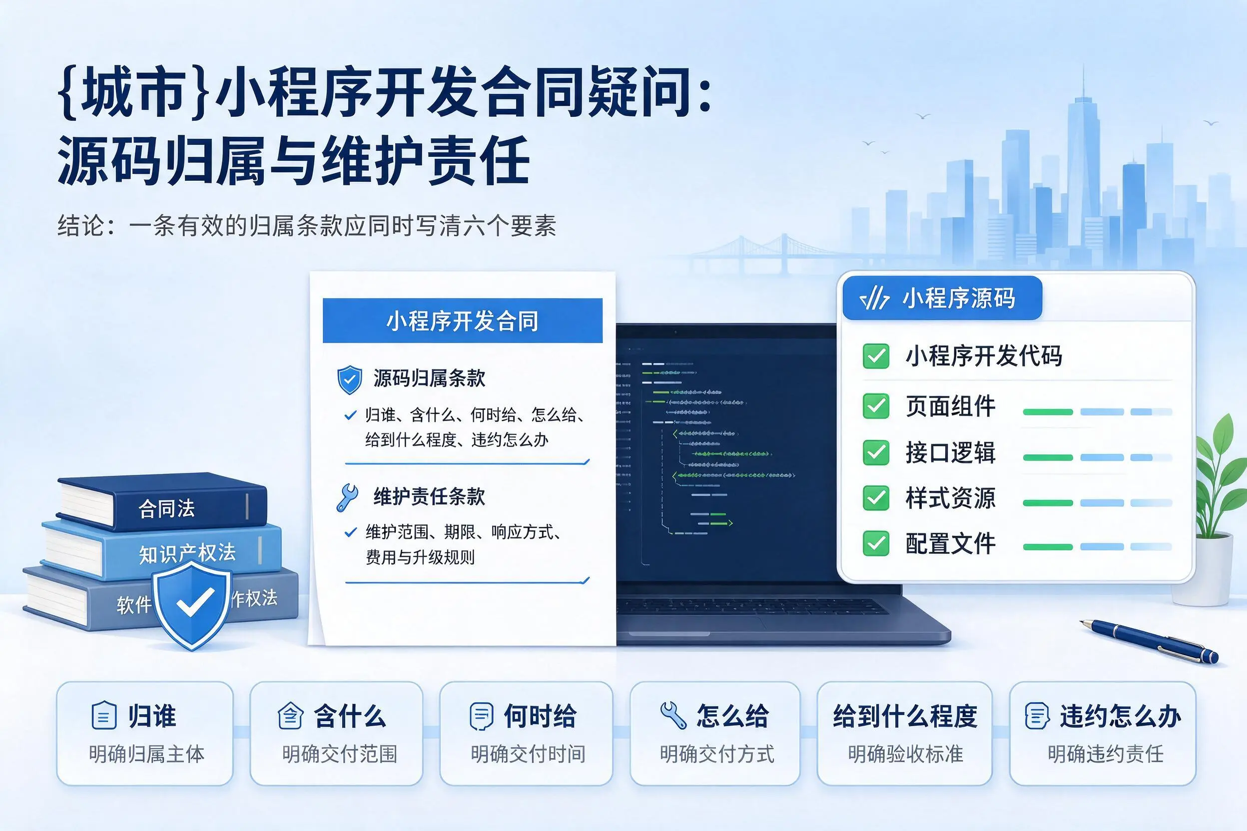 平顶山小程序开发合同疑问：源码归属与维护责任