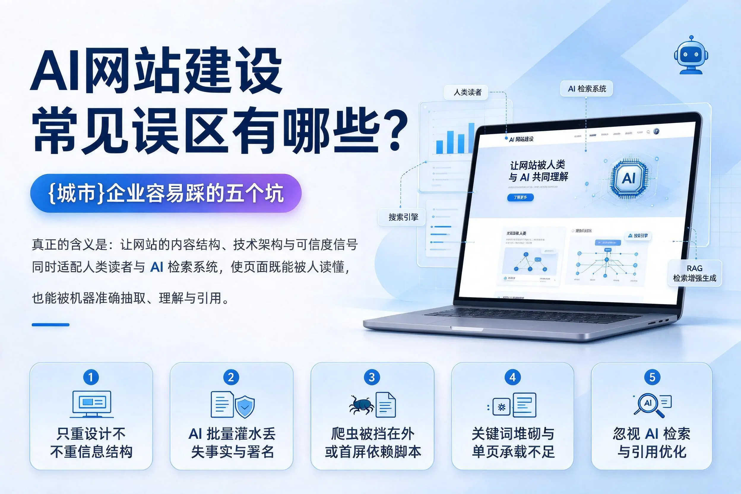 AI网站建设常见误区有哪些？平顶山企业容易踩的五个坑