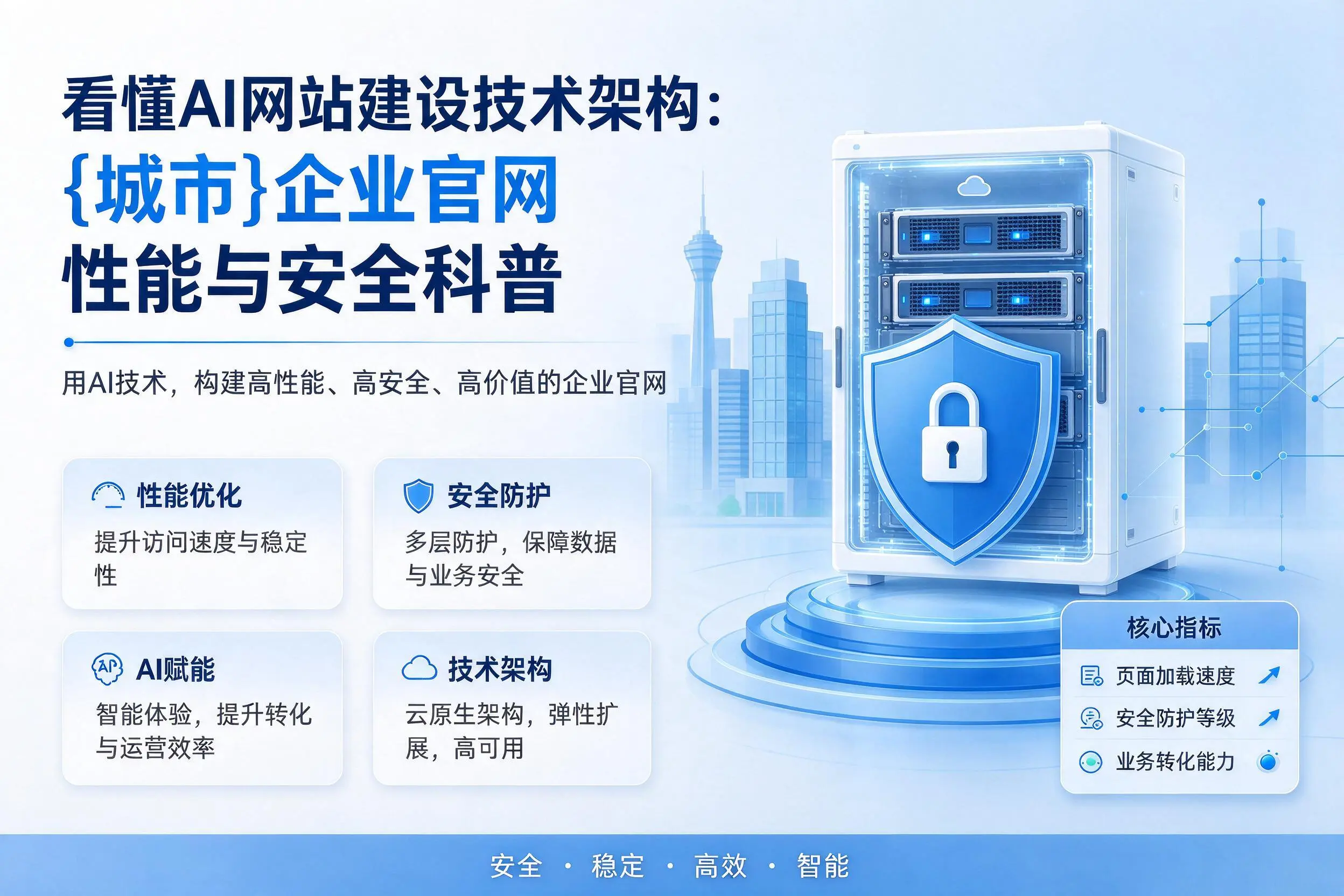 看懂AI网站建设技术架构:平顶山企业官网性能与安全科普