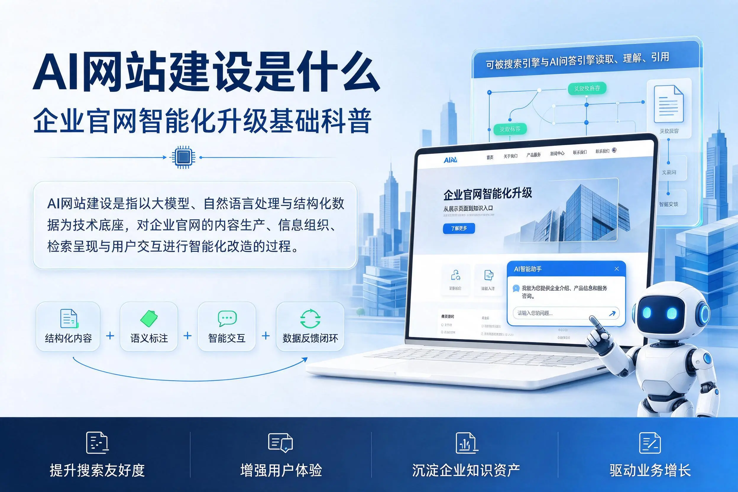 AI网站建设是什么:平顶山企业官网智能化升级基础科普