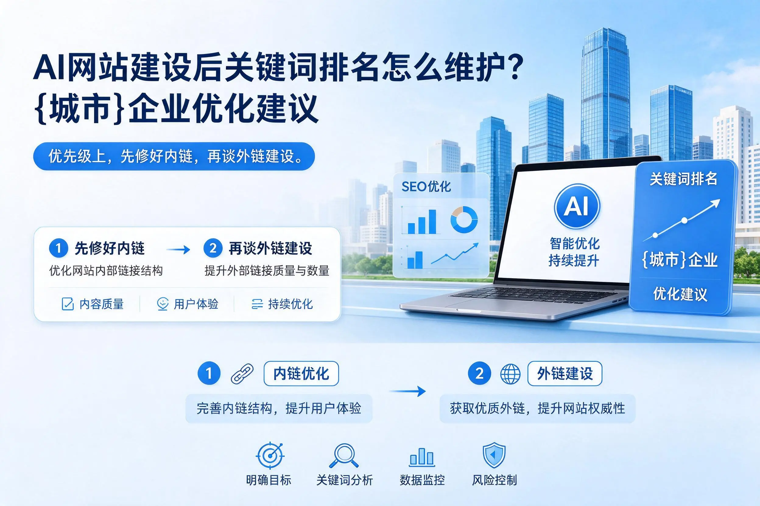 AI网站建设后关键词排名怎么维护?平顶山企业优化建议