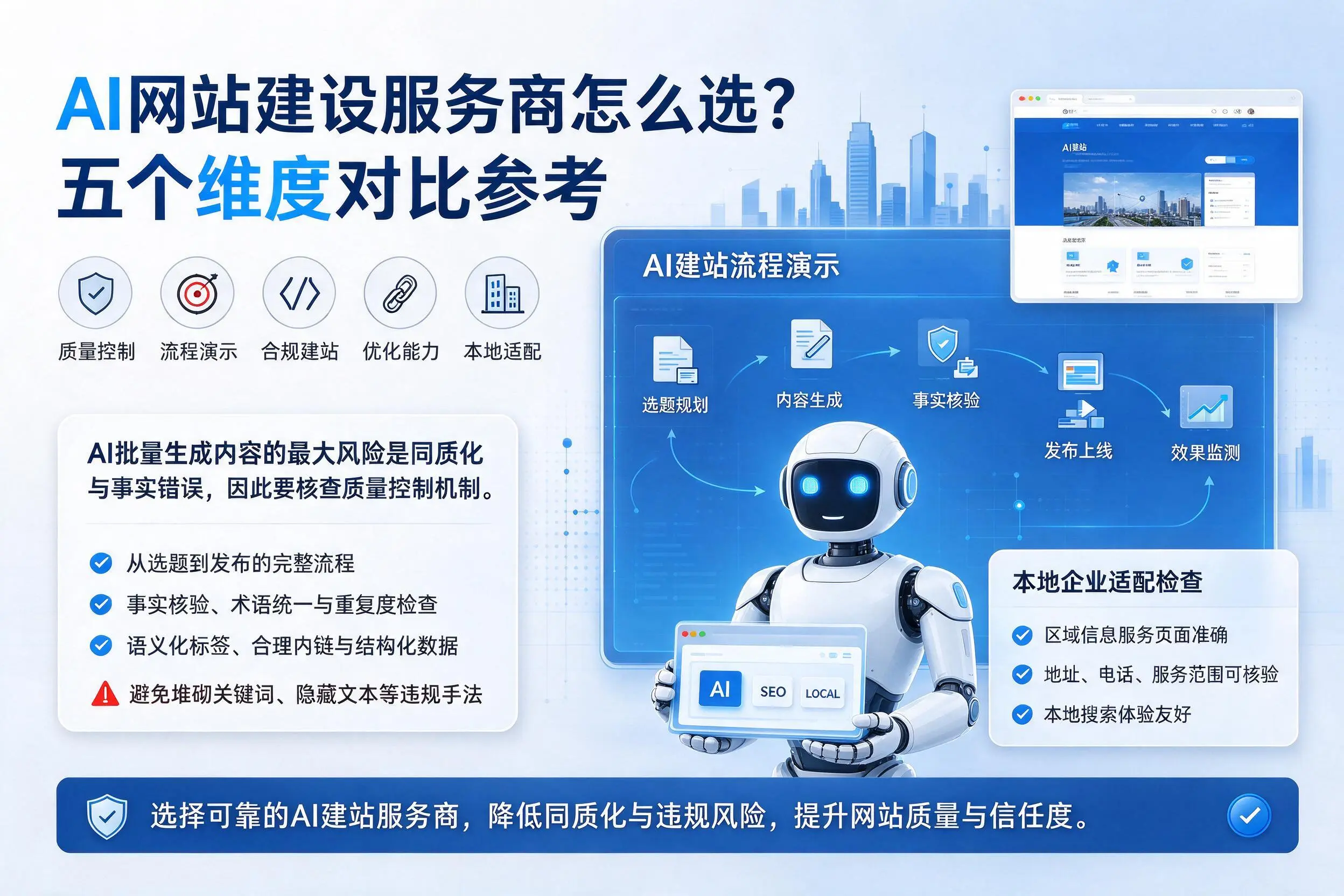 平顶山AI网站建设服务商怎么选?五个维度对比参考