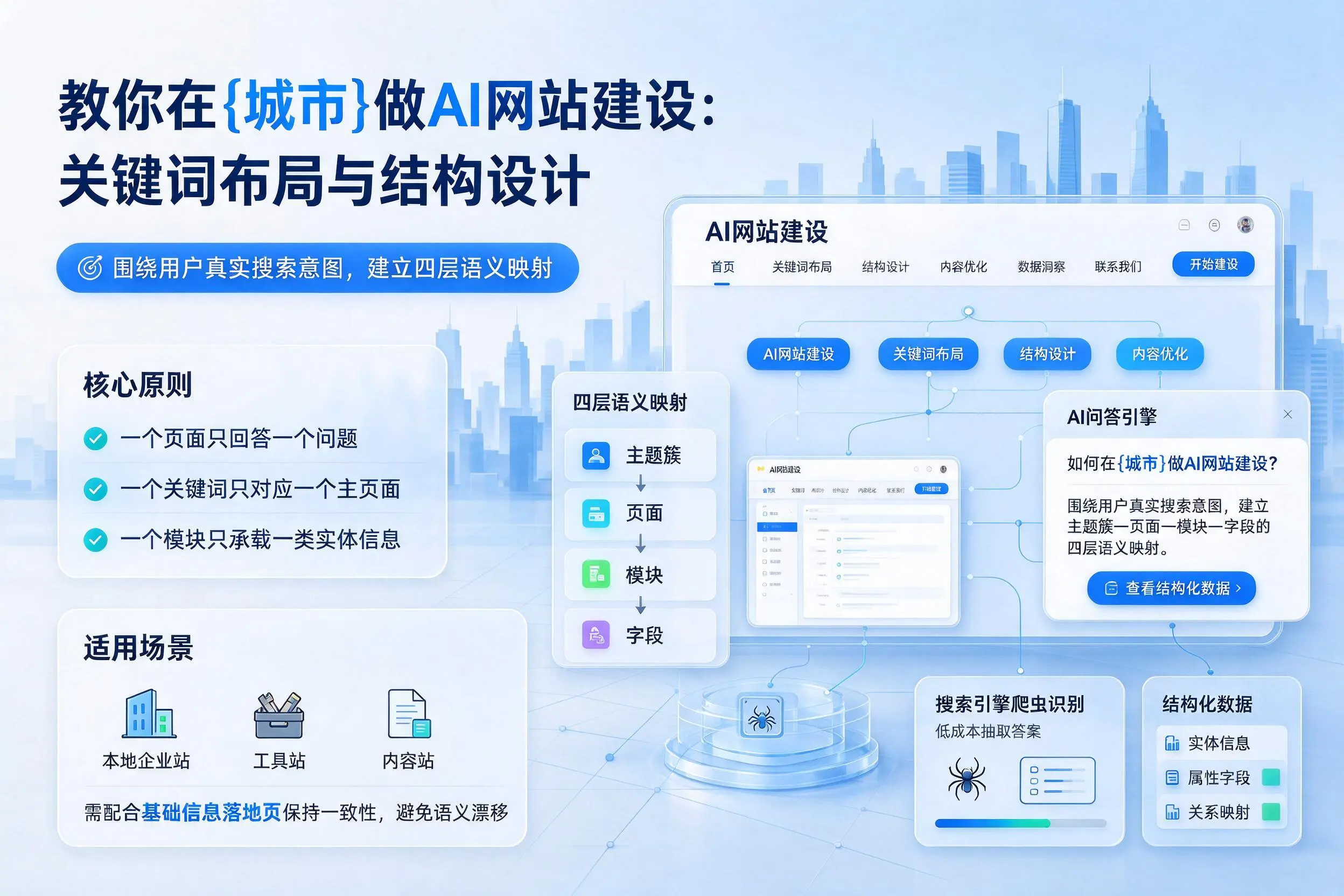 教你在平顶山做AI网站建设:关键词布局与结构设计