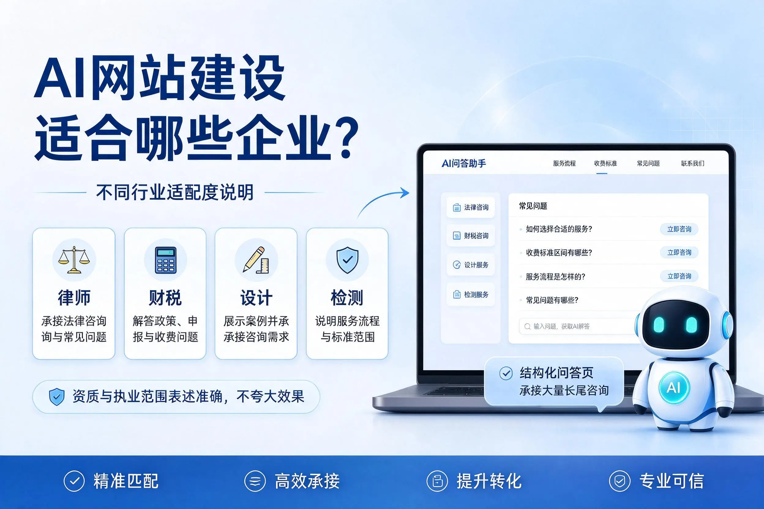 AI网站建设适合哪些企业?平顶山不同行业适配度说明